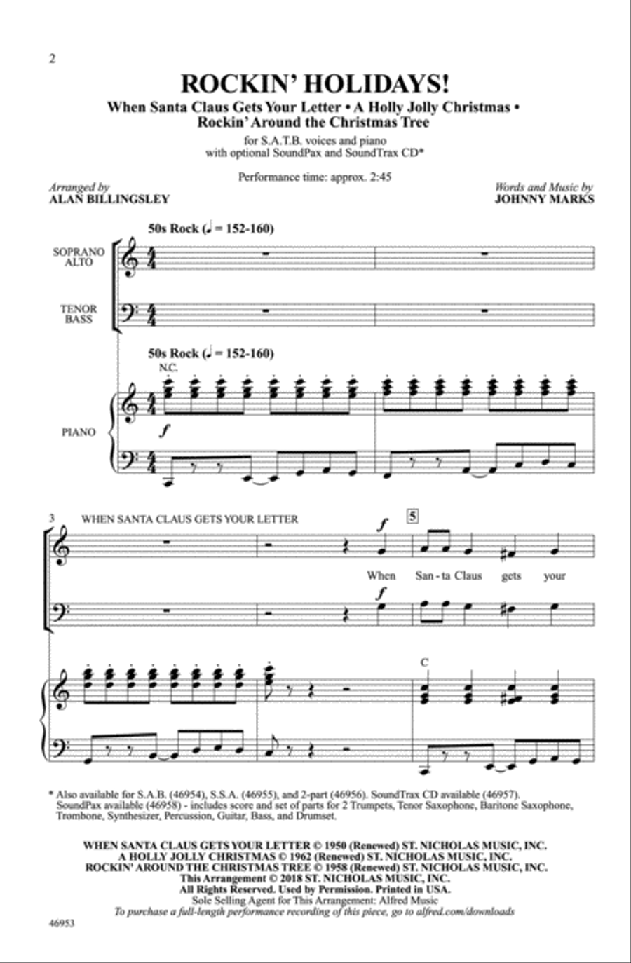 Rockin' Holidays! Choir scores gallery preview page 1
