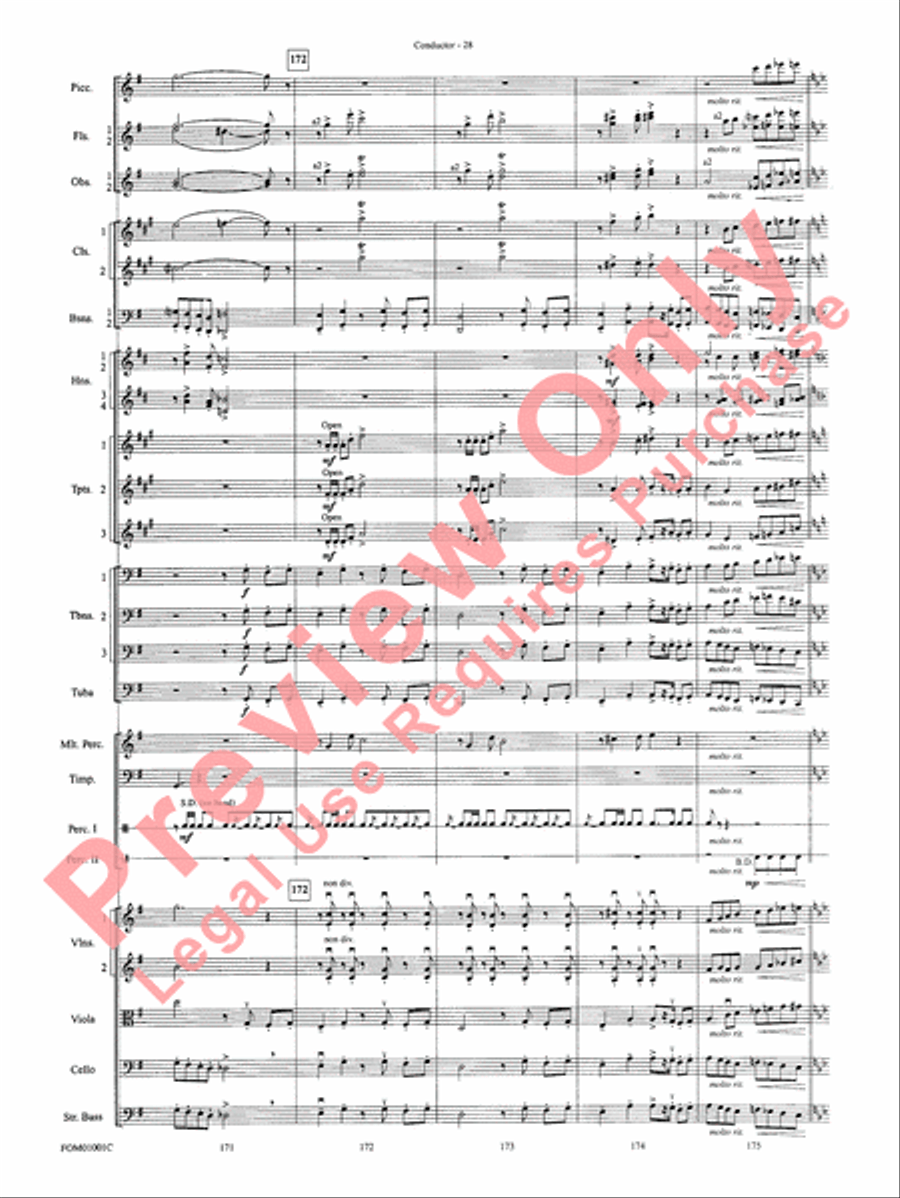My Fair Lady (Medley) Full Orchestra scores gallery preview page 30