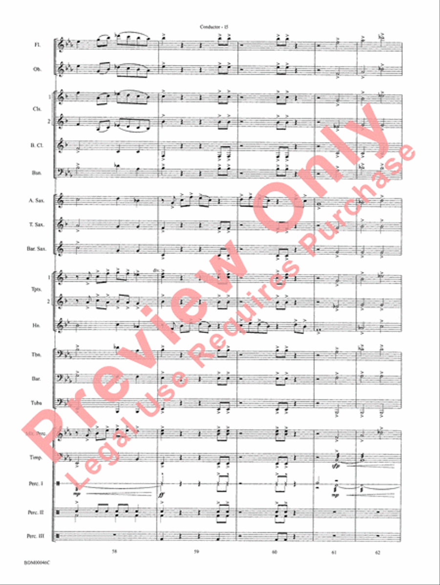 To Forge the New Frontier Concert Band scores gallery preview page 18