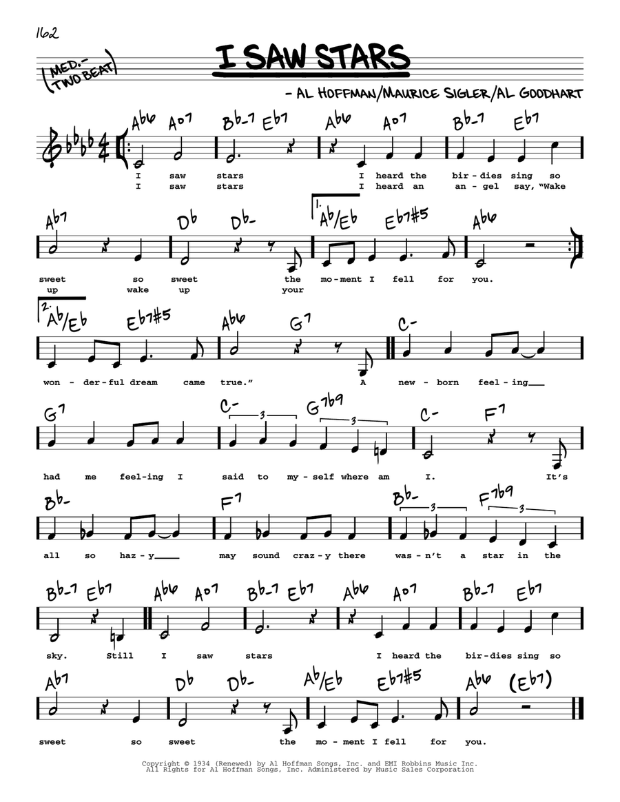 I Saw Stars (Low Voice) Low Voice scores gallery preview page 1