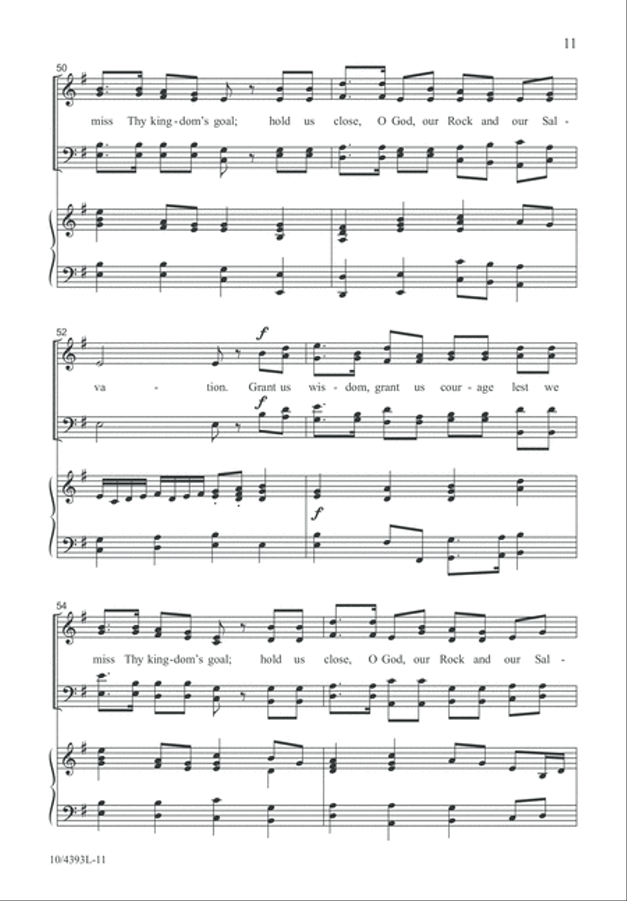 Our Rock and Our Salvation 4-Part scores gallery preview page 11