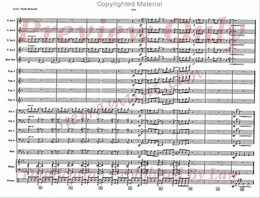 Stolen Moments Big Band scores gallery preview page 6