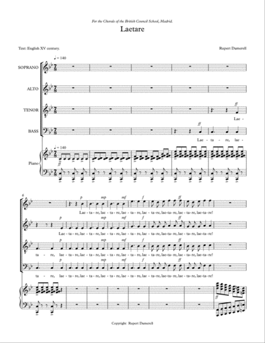 Laetare 4-Part scores gallery preview page 2