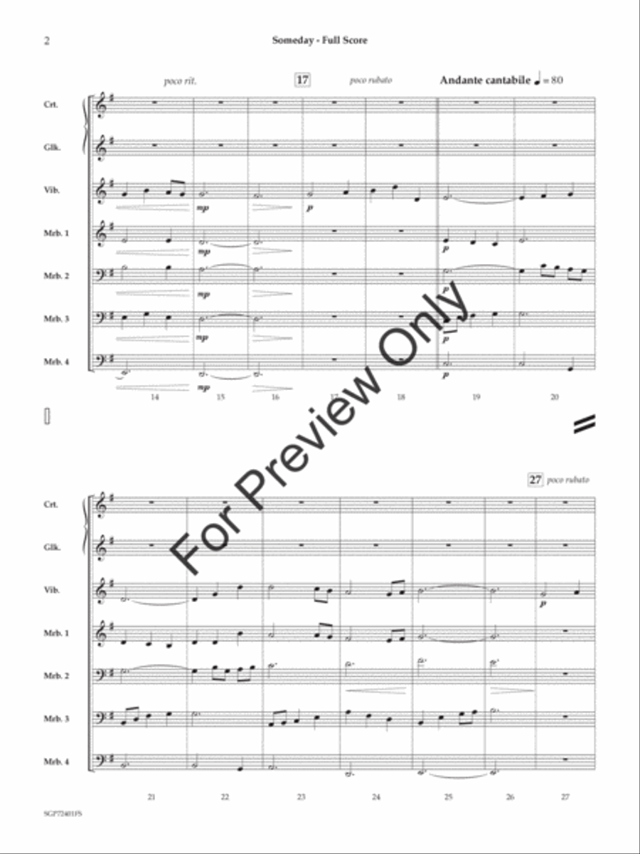 Someday Glockenspiel scores gallery preview page 3