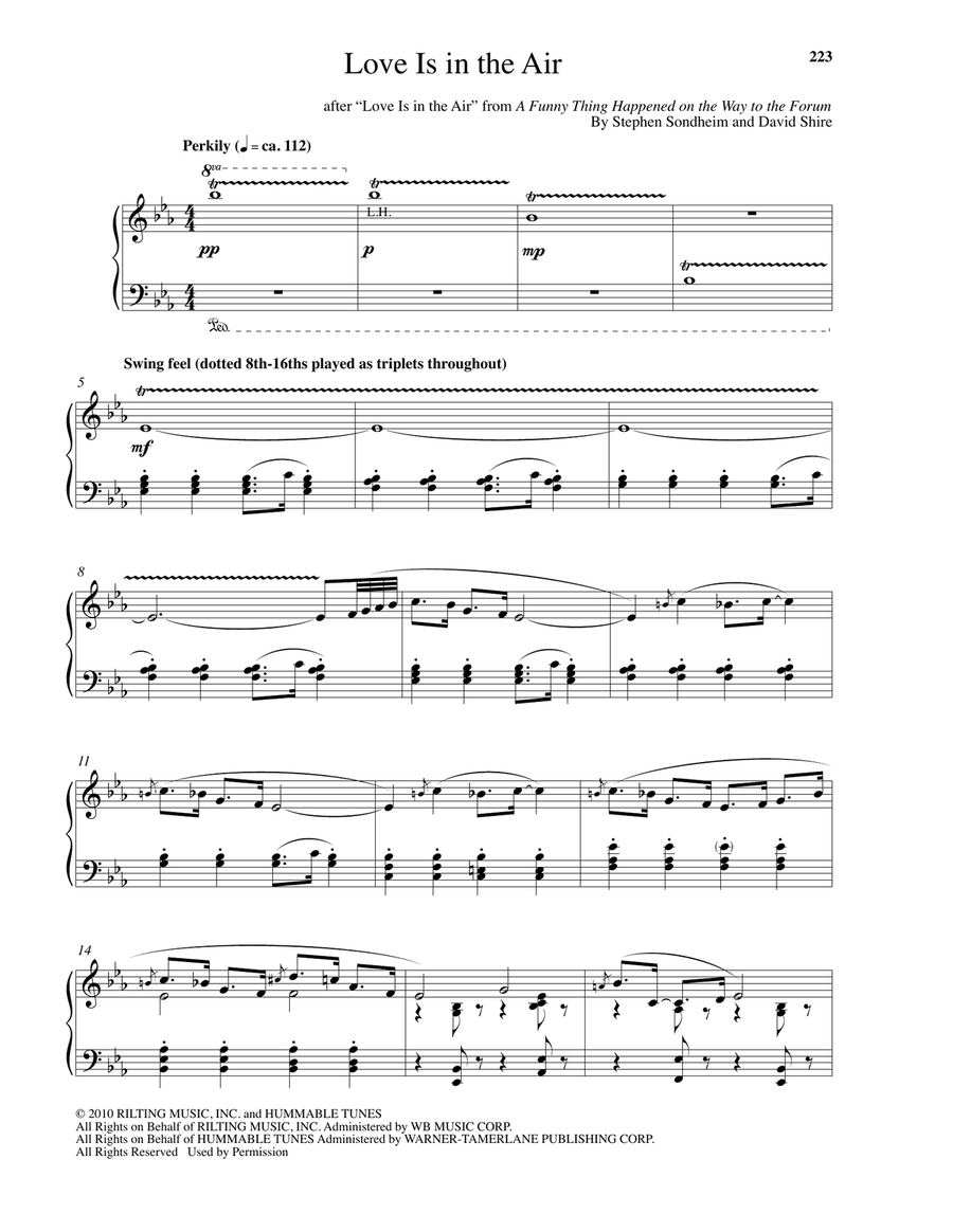 Love Is In The Air Love Is In The Air Piano Solo scores gallery preview page 1