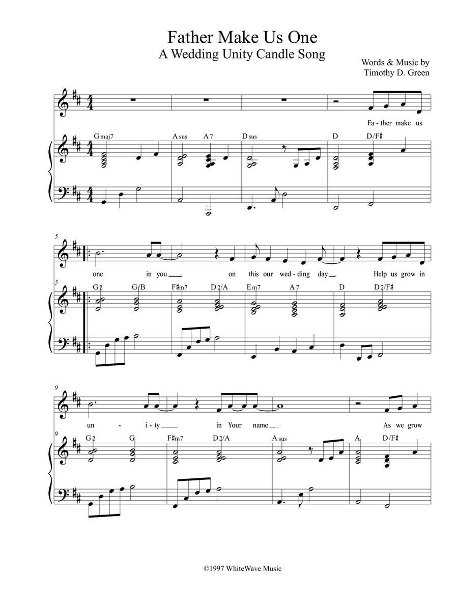 Father Make Us One Voice scores gallery preview page 2