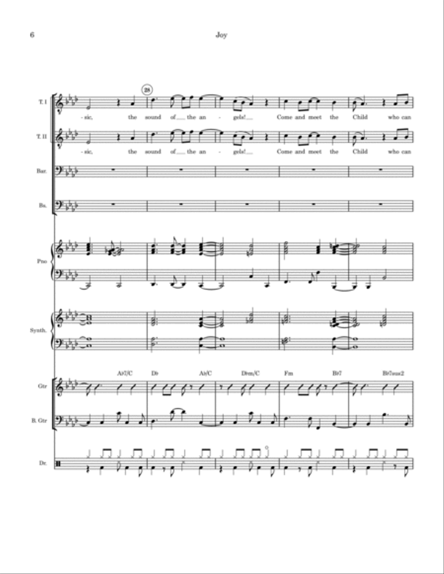 Joy Joy Bass Guitar scores gallery preview page 6