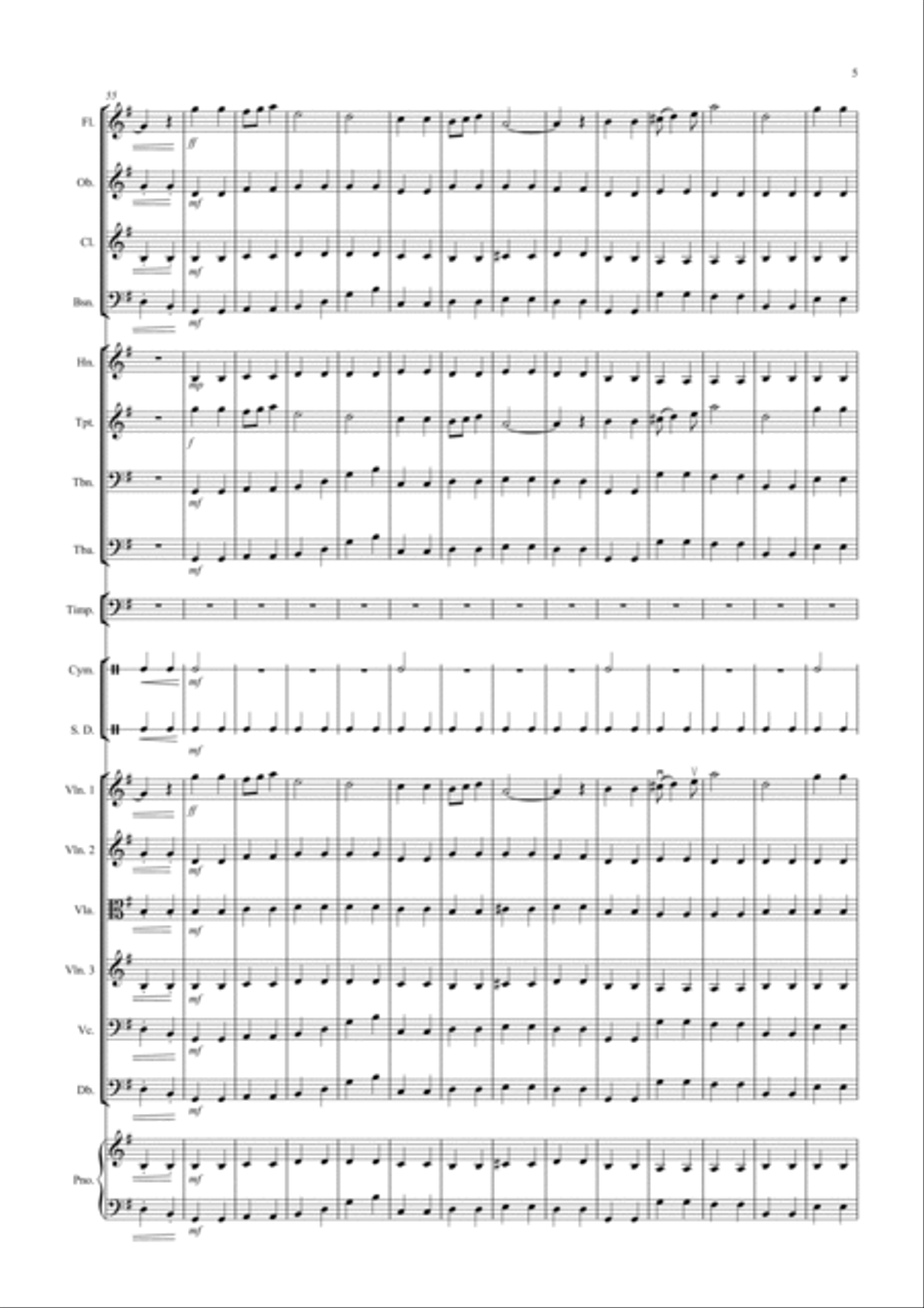 Land of Hope and Glory for School Orchestra Full Orchestra scores gallery preview page 5