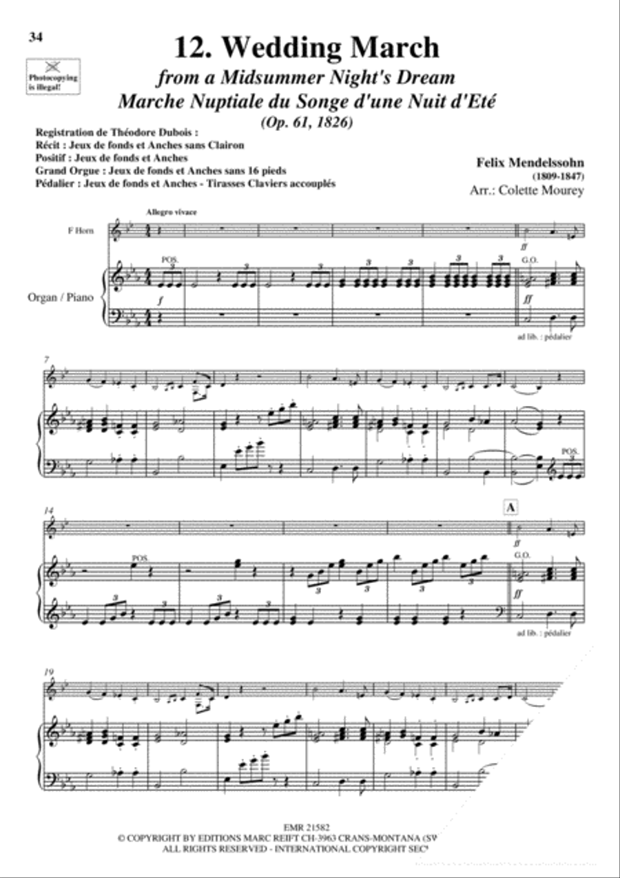 20 Greatest Wedding Solos Organ scores gallery preview page 14