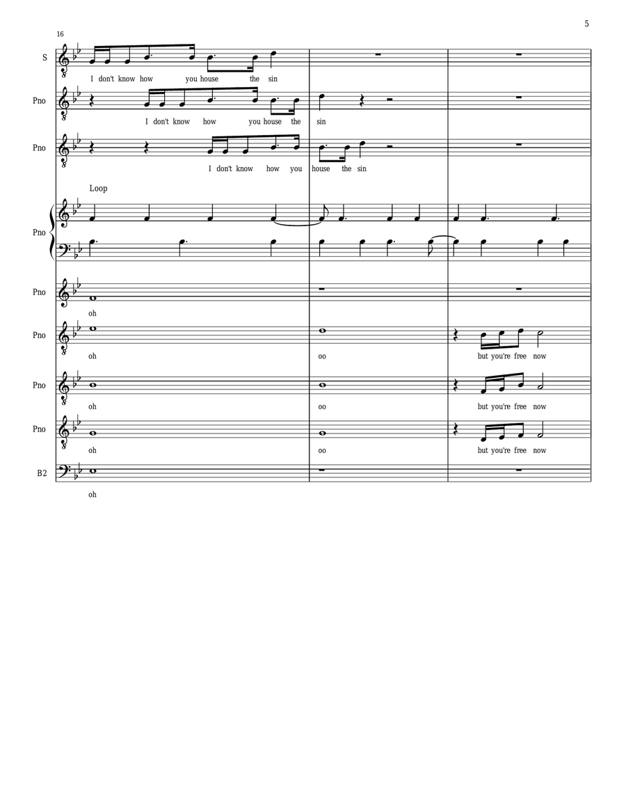 Heavenly Father A Cappella scores gallery preview page 5
