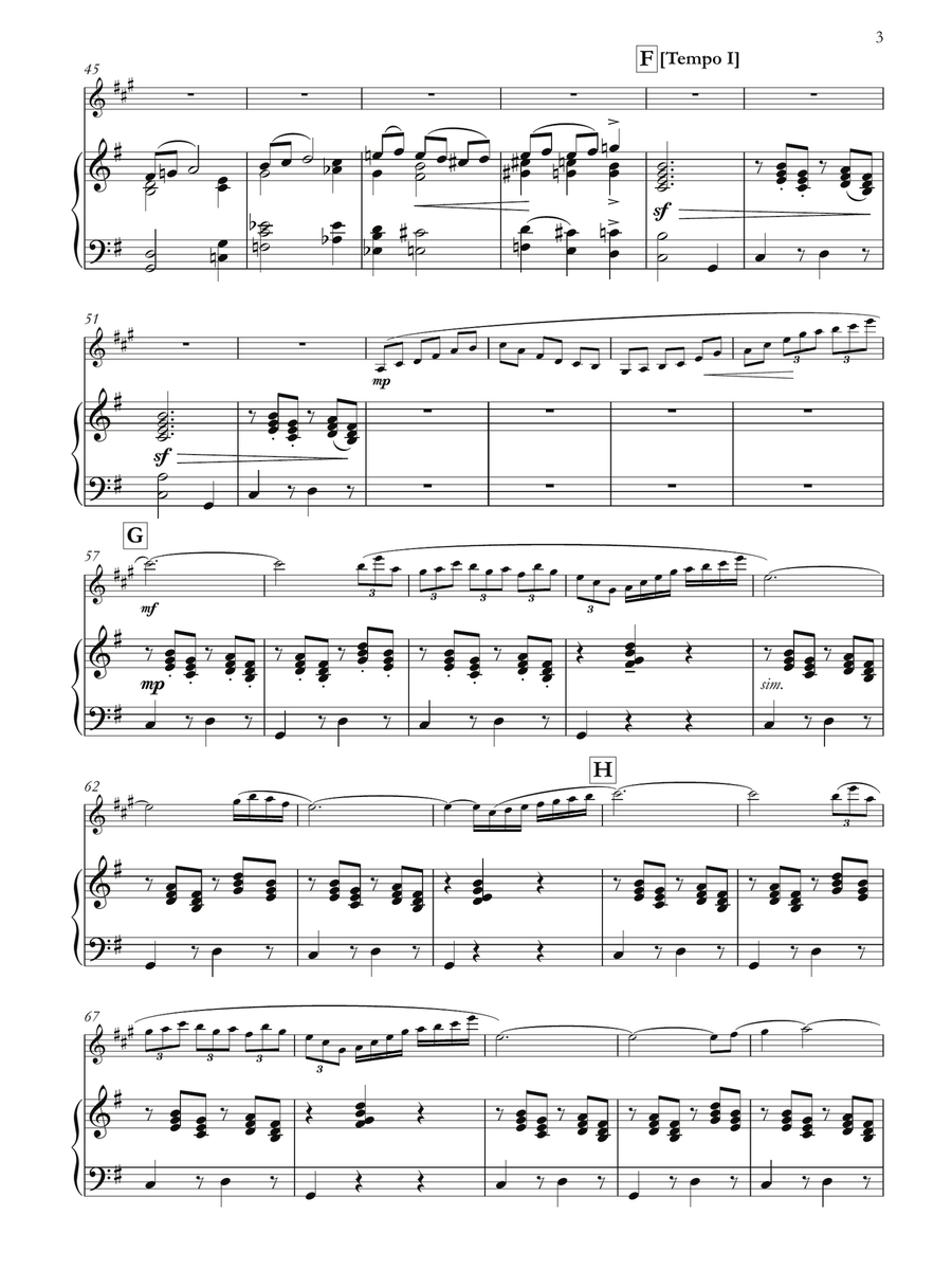 [Mourant] The Pied Piper (Piano Reduction) Clarinet Solo scores gallery preview page 5