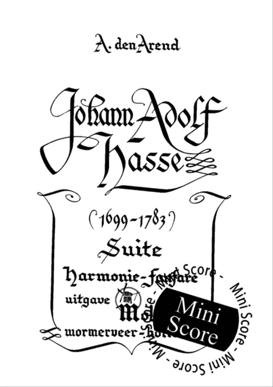 Johann Adolf Hasse Concert Band scores gallery preview page 3