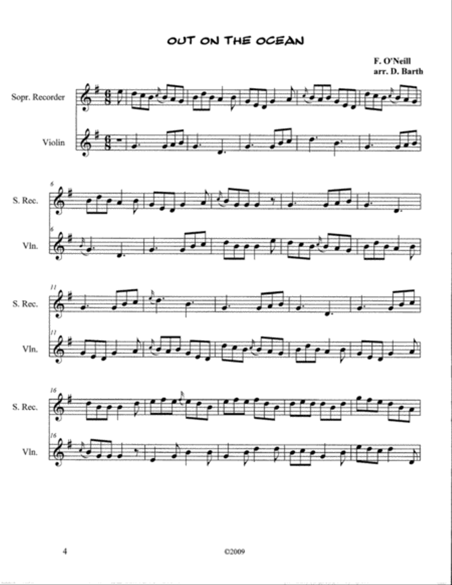 Flautilla - Sea Songs Salty and Serene (Complete Duo Anthology) Set of Parts scores gallery preview page 4