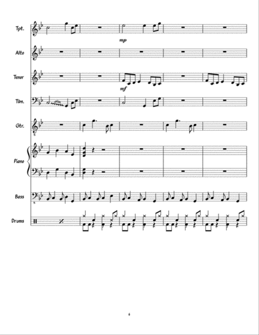 Baby's First Lick Baby's First Lick Jazz Ensemble scores gallery preview page 6