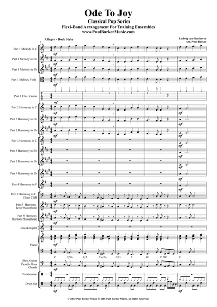 Ode To Joy (Score and Parts)