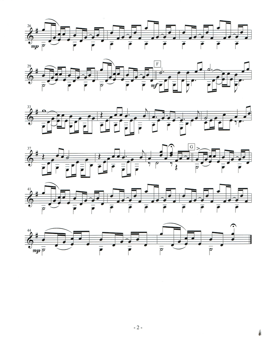 April Come She Will Acoustic Guitar scores gallery preview page 2