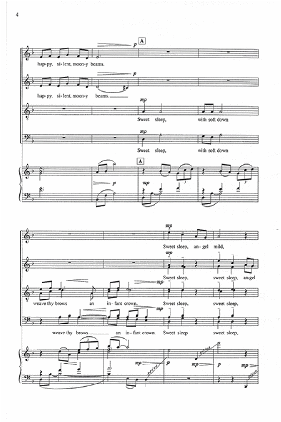A Cradle Song A Cradle Song 4-Part scores gallery preview page 8