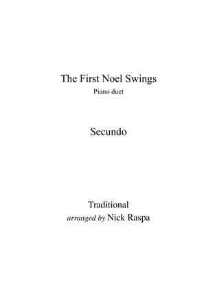 Book cover for The First Noel Swings (1 piano 4 hands) Secundo