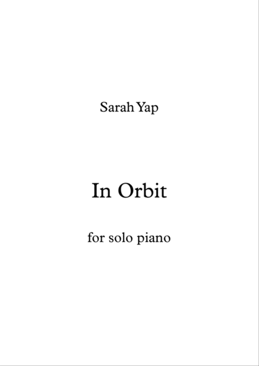 In Orbit Piano Solo scores gallery preview page 1