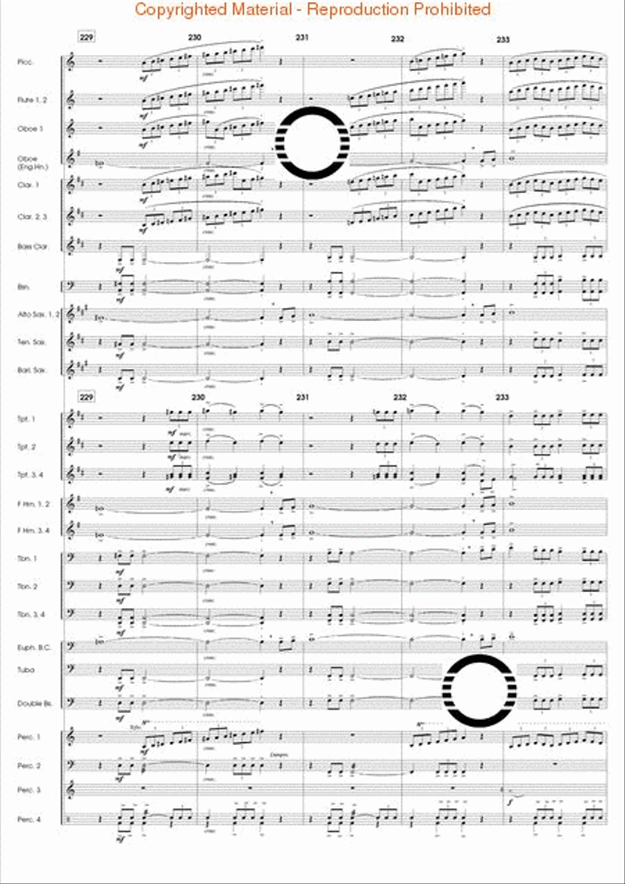 The Eagle's Flight Concert Band scores gallery preview page 46