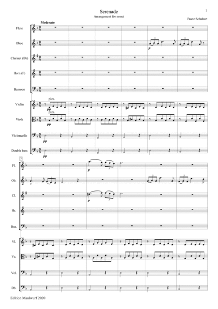 Serenade Serenade Bassoon scores gallery preview page 3
