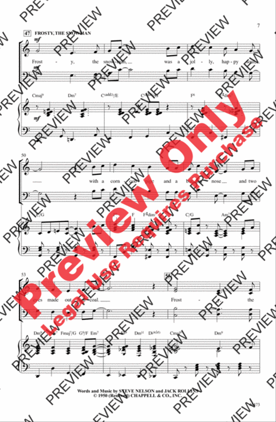 Rudolph, Frosty, and Suzy 4-Part scores gallery preview page 7