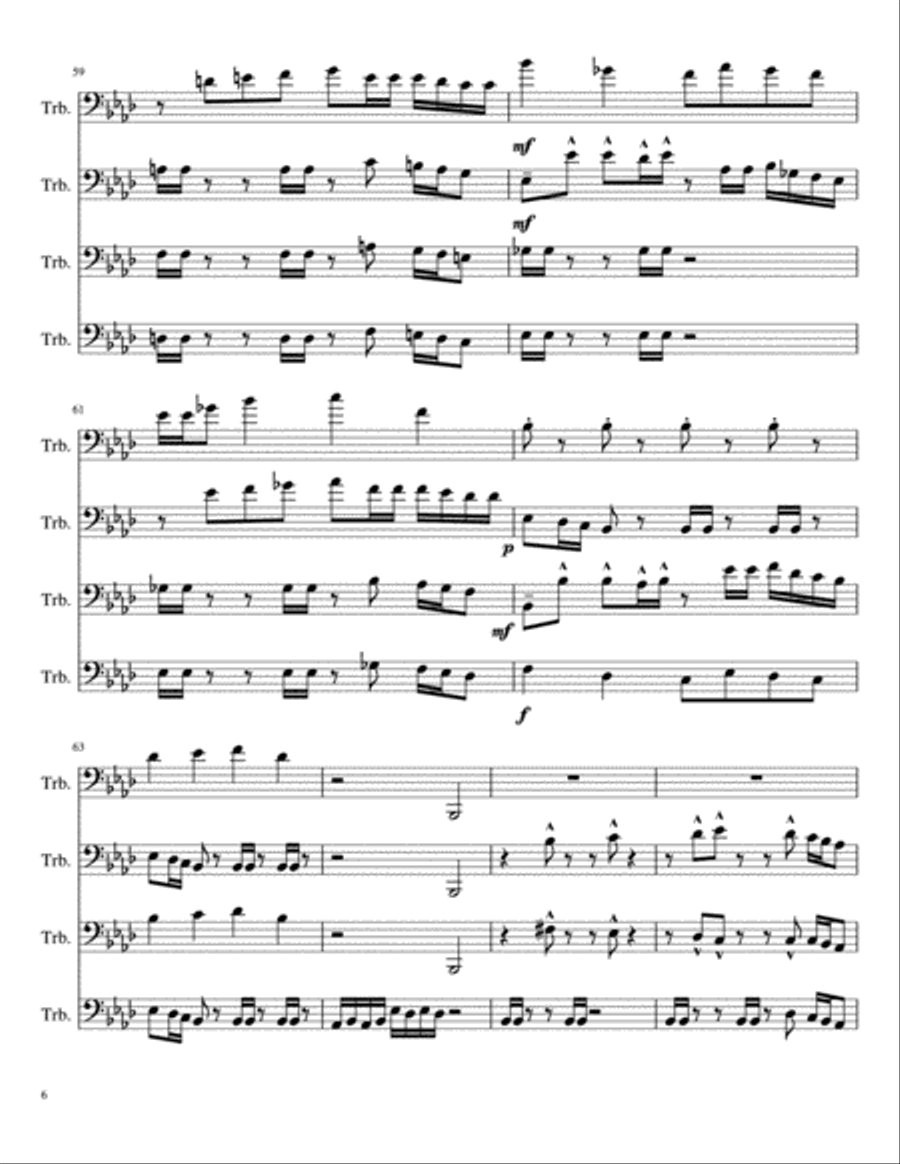 32-Bit Pixel 32-Bit Pixel Brass Ensemble scores gallery preview page 6