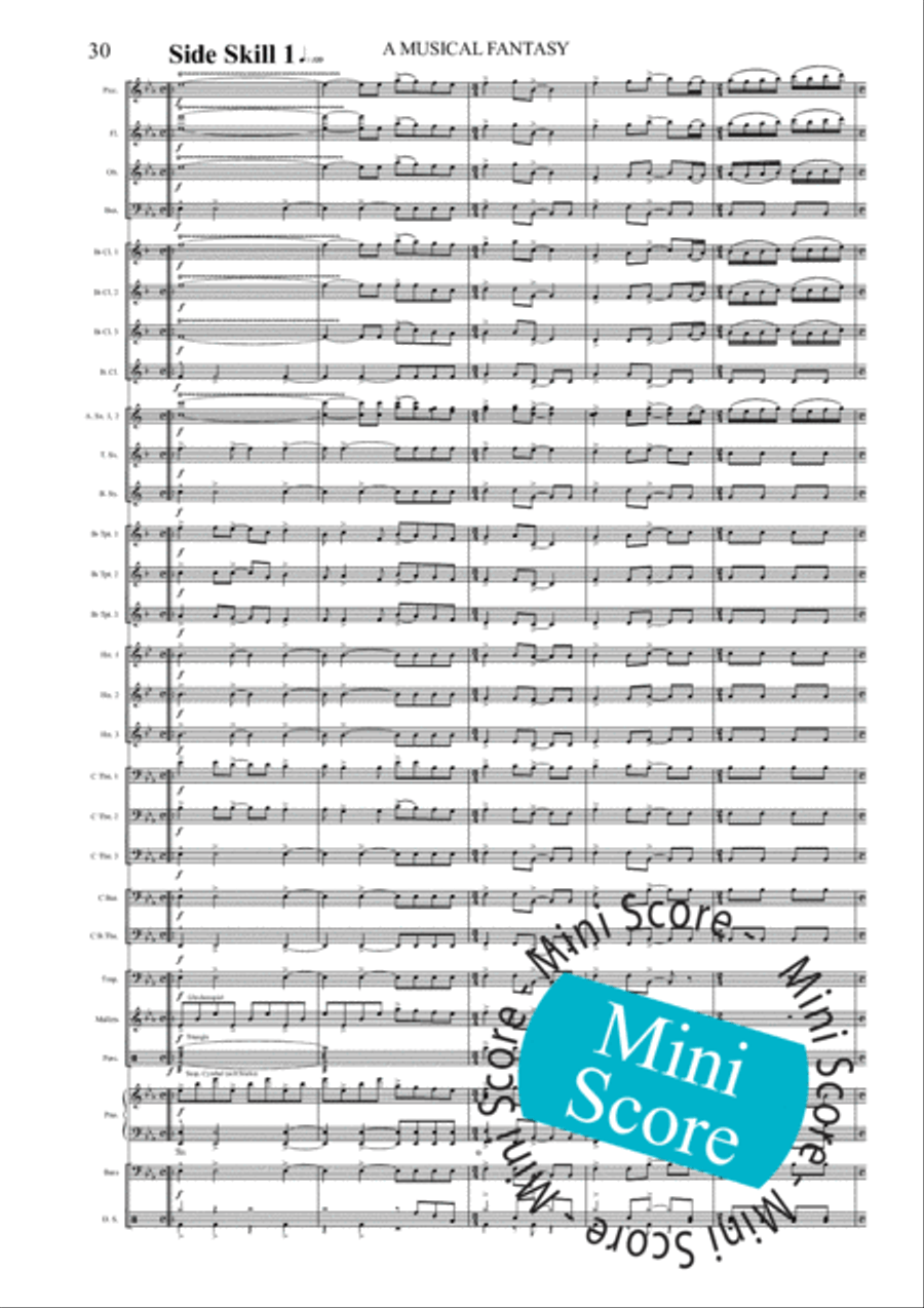 A Musical Fantasy Concert Band scores gallery preview page 36