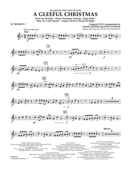 A Gleeful Christmas - Bb Trumpet 1