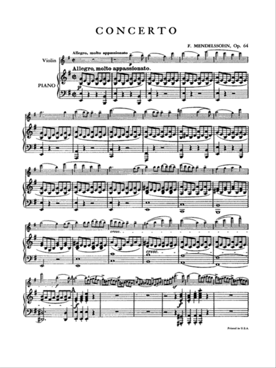 Mendelssohn: Violin Concerto, Op. 64 (Arr. Carl Flesch) Violin Solo scores gallery preview page 3
