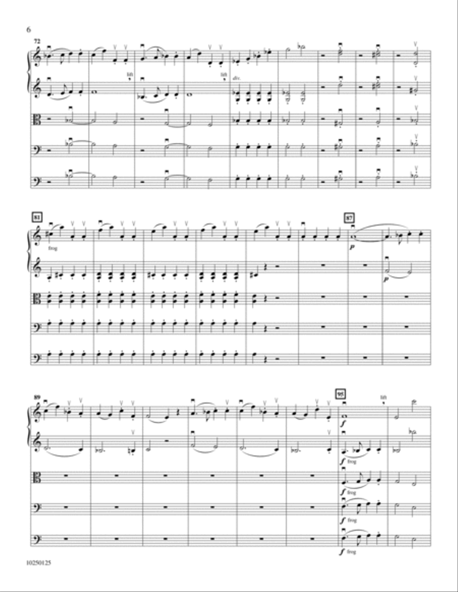 Symphony No. 50 in C: Finale Orchestra scores gallery preview page 5