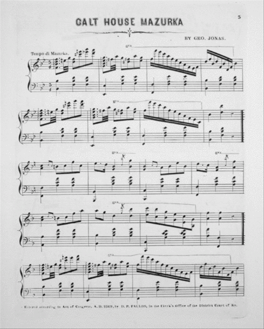 Mazurka Piano Solo scores gallery preview page 2