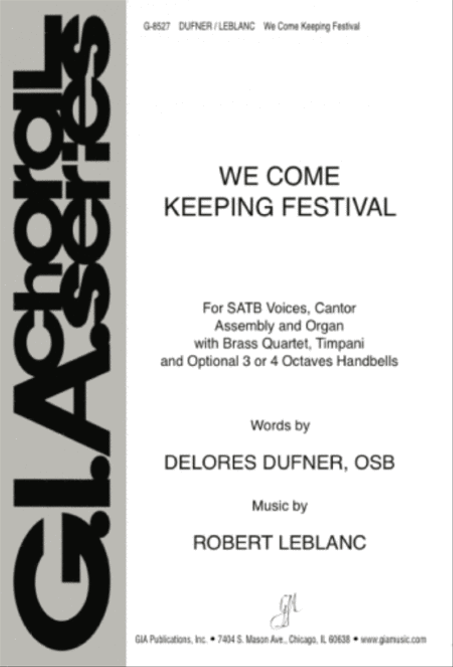 We Come Keeping Festival - Full Score and Parts 4-Part scores gallery preview page 1