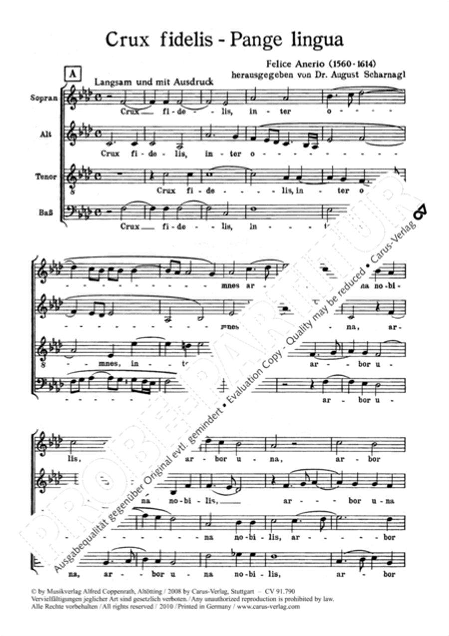 Crux fidelis 4-Part scores gallery preview page 2