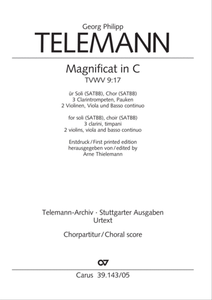 Magnificat in C major 4-Part scores gallery preview page 2