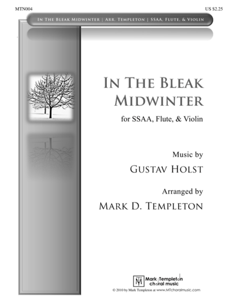 In The Bleak Midwinter SSAA scores gallery preview page 1