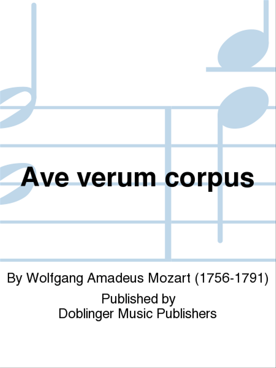 Ave verum corpus A Cappella scores gallery preview page 1