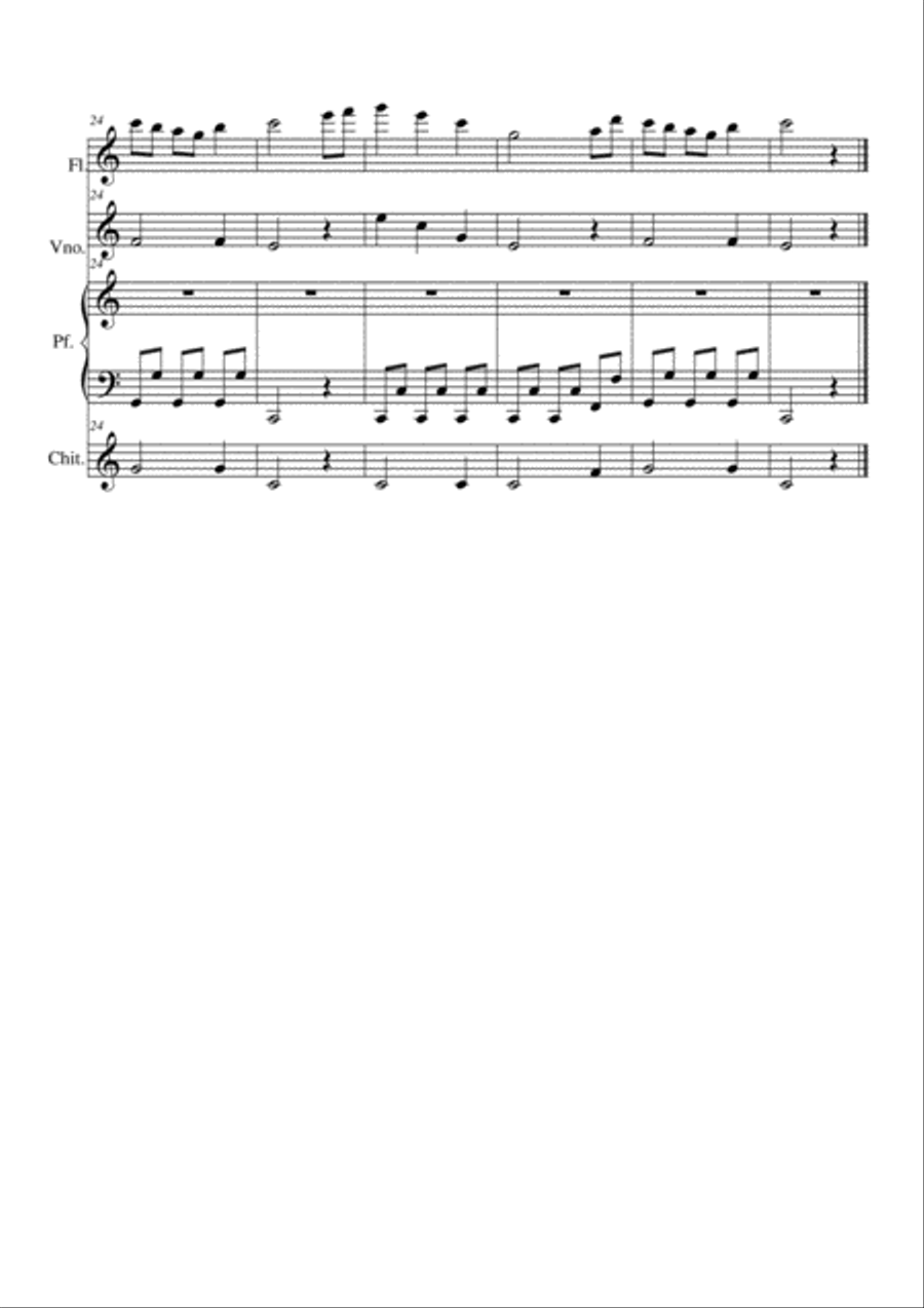 Danza in Do Small Ensemble scores gallery preview page 3