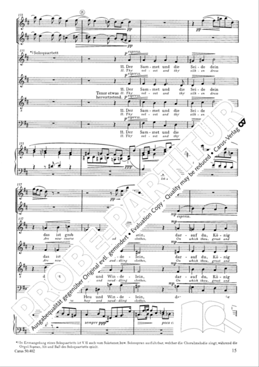 From heav'n above to earth I come (Vom Himmel hoch, da komm ich her) SSAA scores gallery preview page 18
