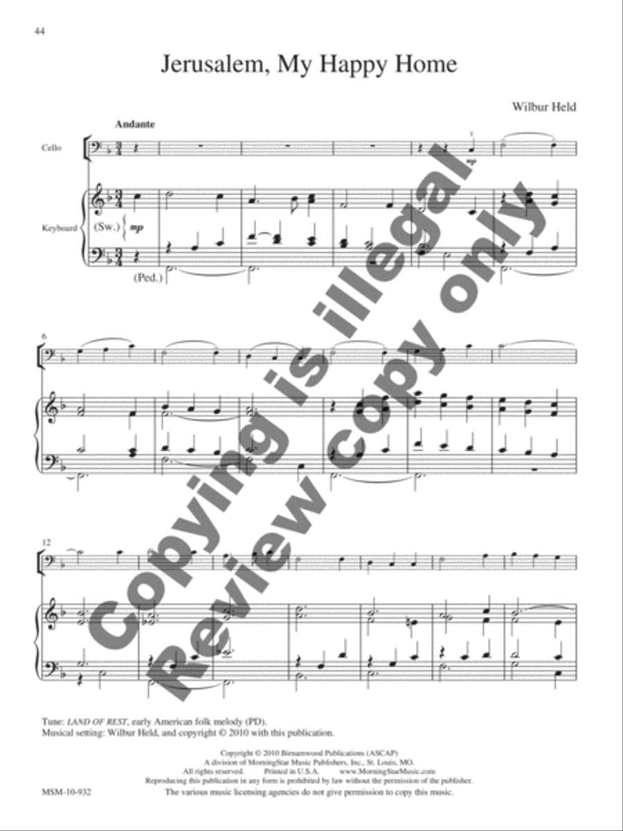 The Wilbur Held Organ Collection: A Centenary Edition Organ scores gallery preview page 17