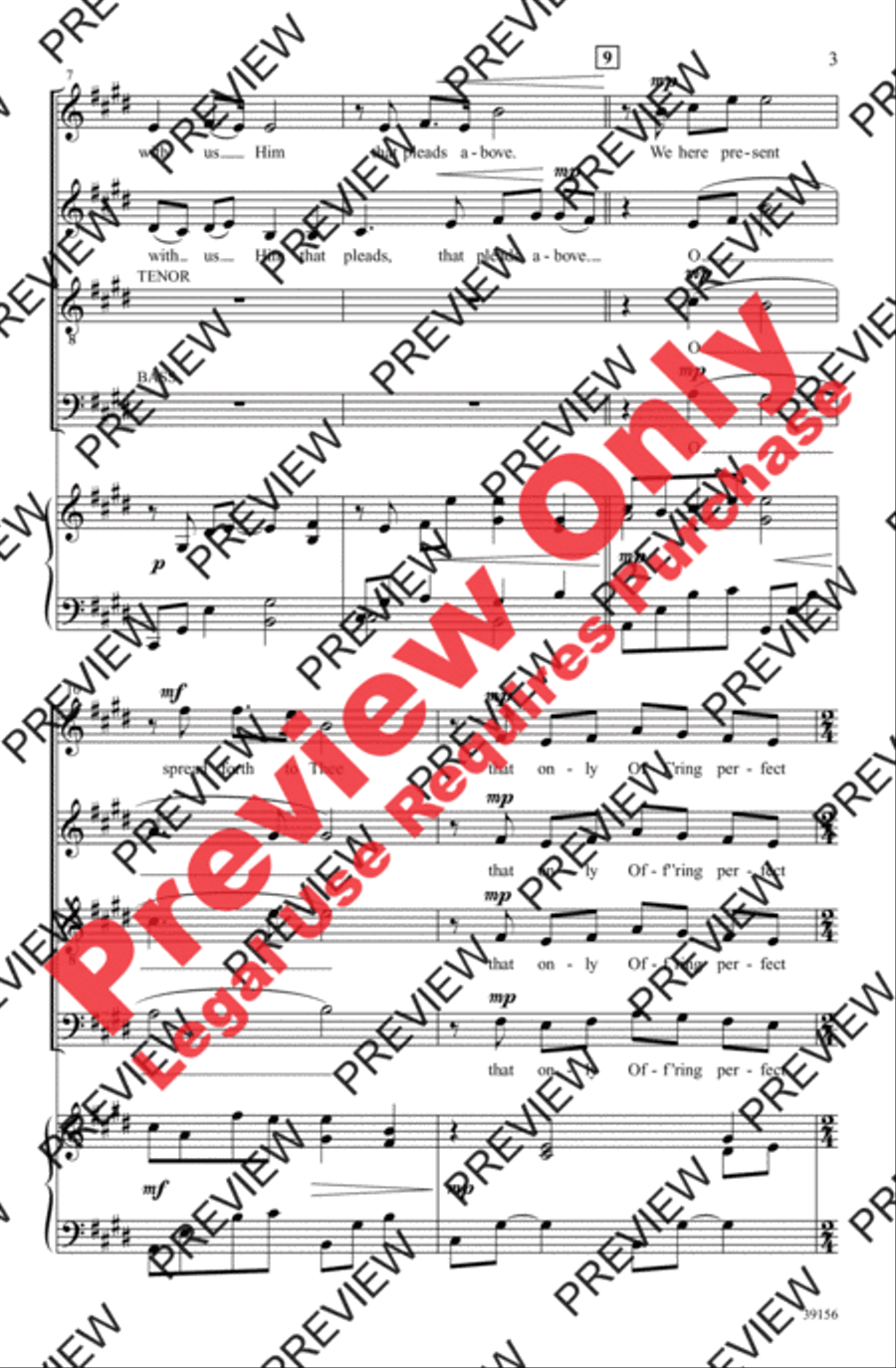 And Now, O Father And Now, O Father 4-Part scores gallery preview page 3