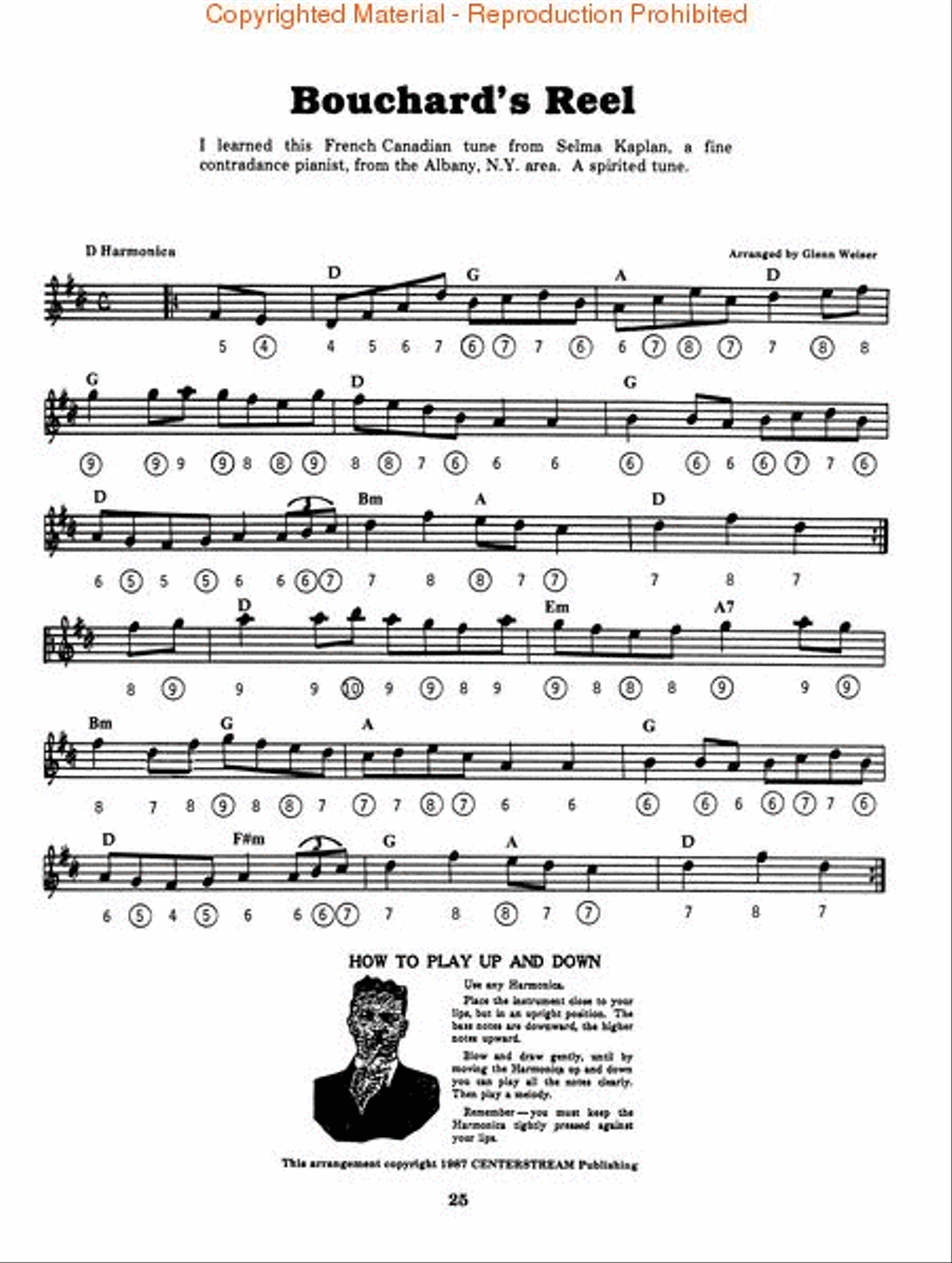 Irish and American Fiddle Tunes for Harmonica Harmonica scores gallery preview page 3