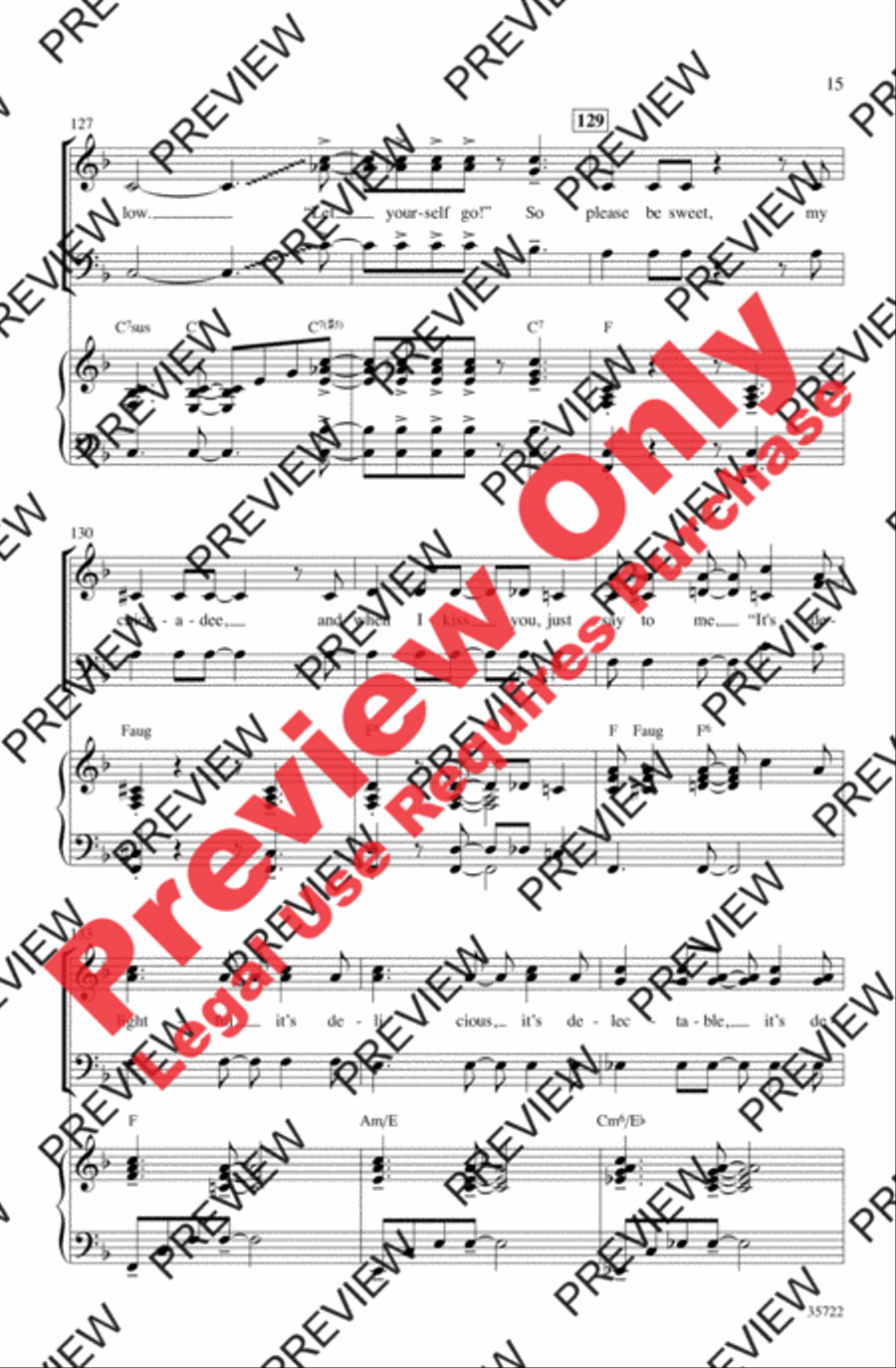 Let's Fall in Love 3-Part scores gallery preview page 15