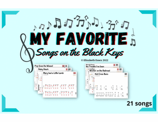 Book cover for My Favorite Songs on the Black Keys - a Sequential Collection for Beginners