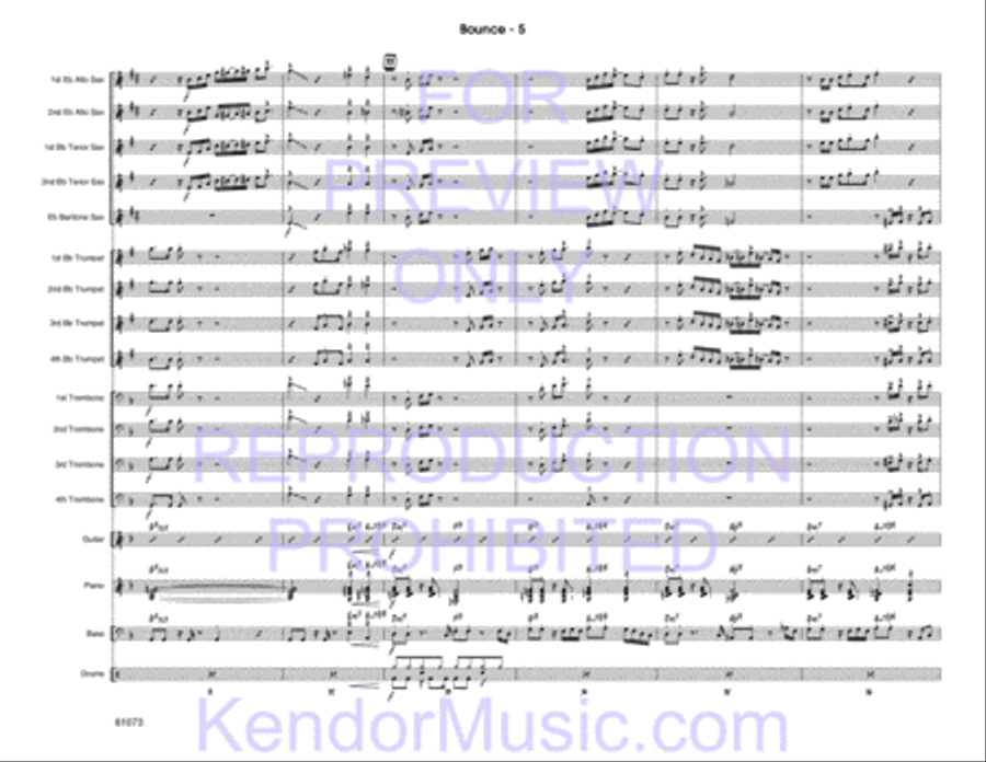 Bounce Jazz Ensemble scores gallery preview page 6