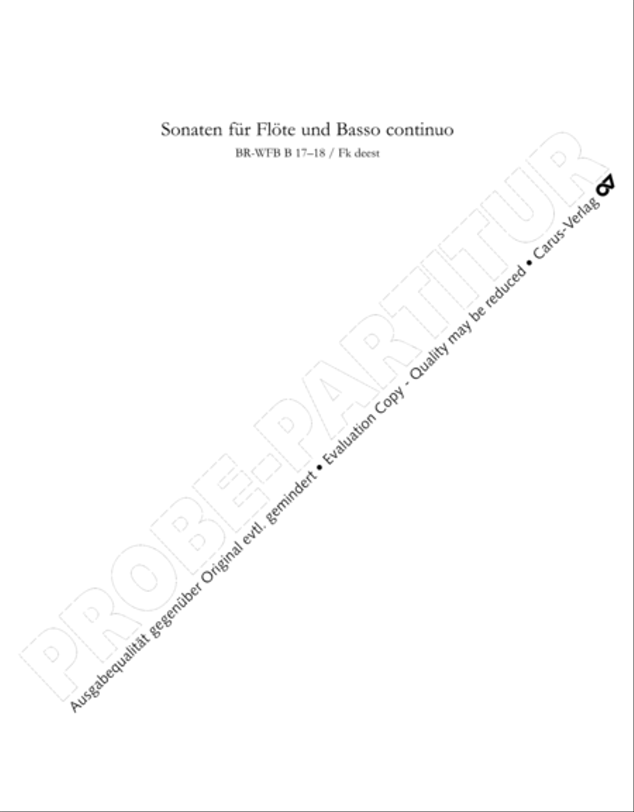 Gesamtausgabe Band 3 (Kammermusik: Duette, Solo- und Triosonaten) Score scores gallery preview page 90