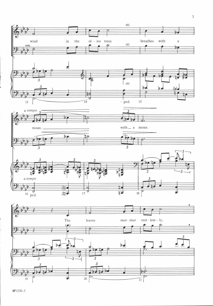 Gethsemane 4-Part scores gallery preview page 3