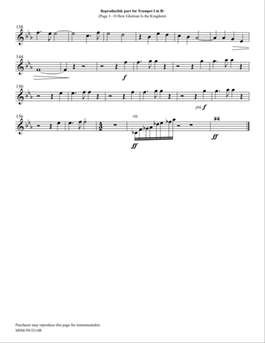 O How Glorious Is the Kingdom Choir scores gallery preview page 3
