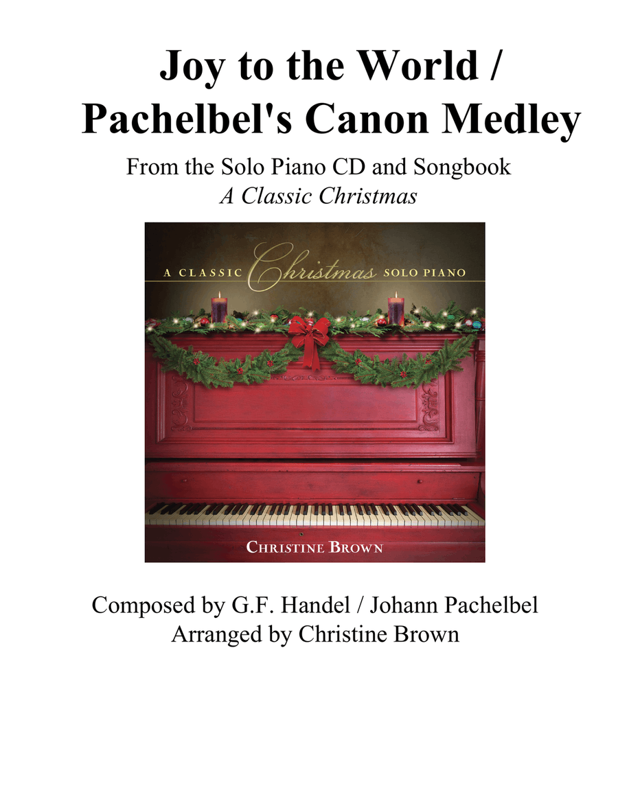 Joy to the World / Pachelbel's Canon Piano Solo scores gallery preview page 1