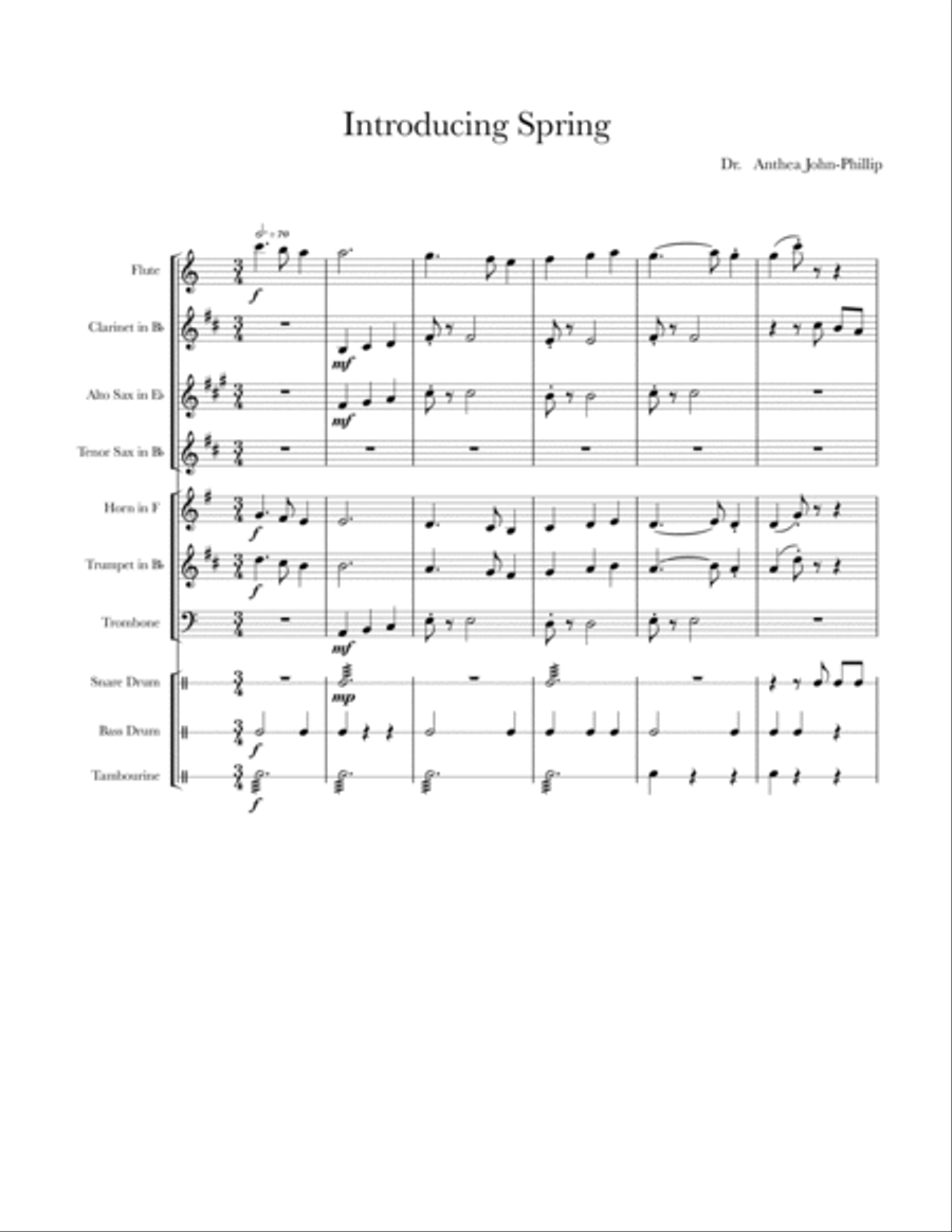Introducing Spring Concert Band scores gallery preview page 2